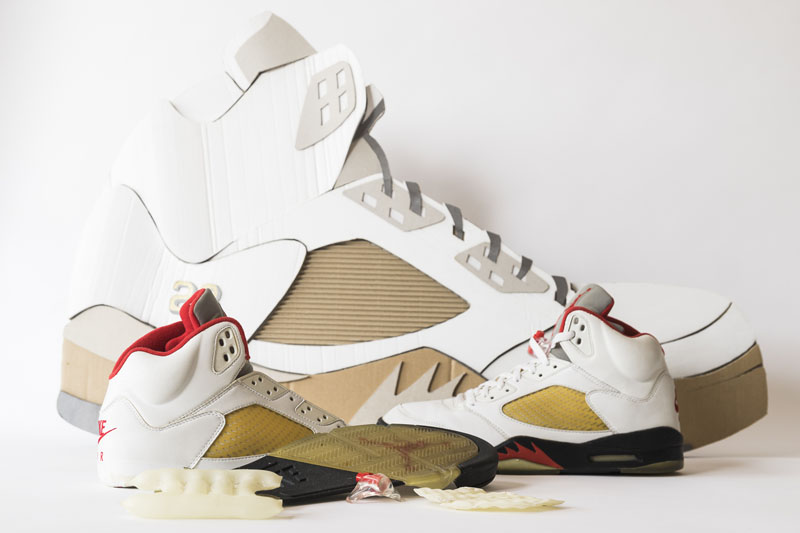 Jordan 5 OG Descontruite Maquette en Carton